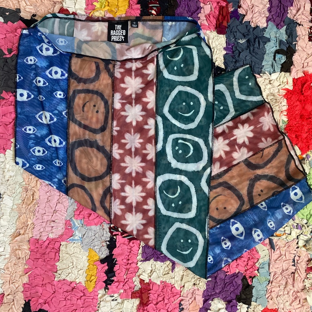 The Ragged Priest Colorful Patchwork Skirt